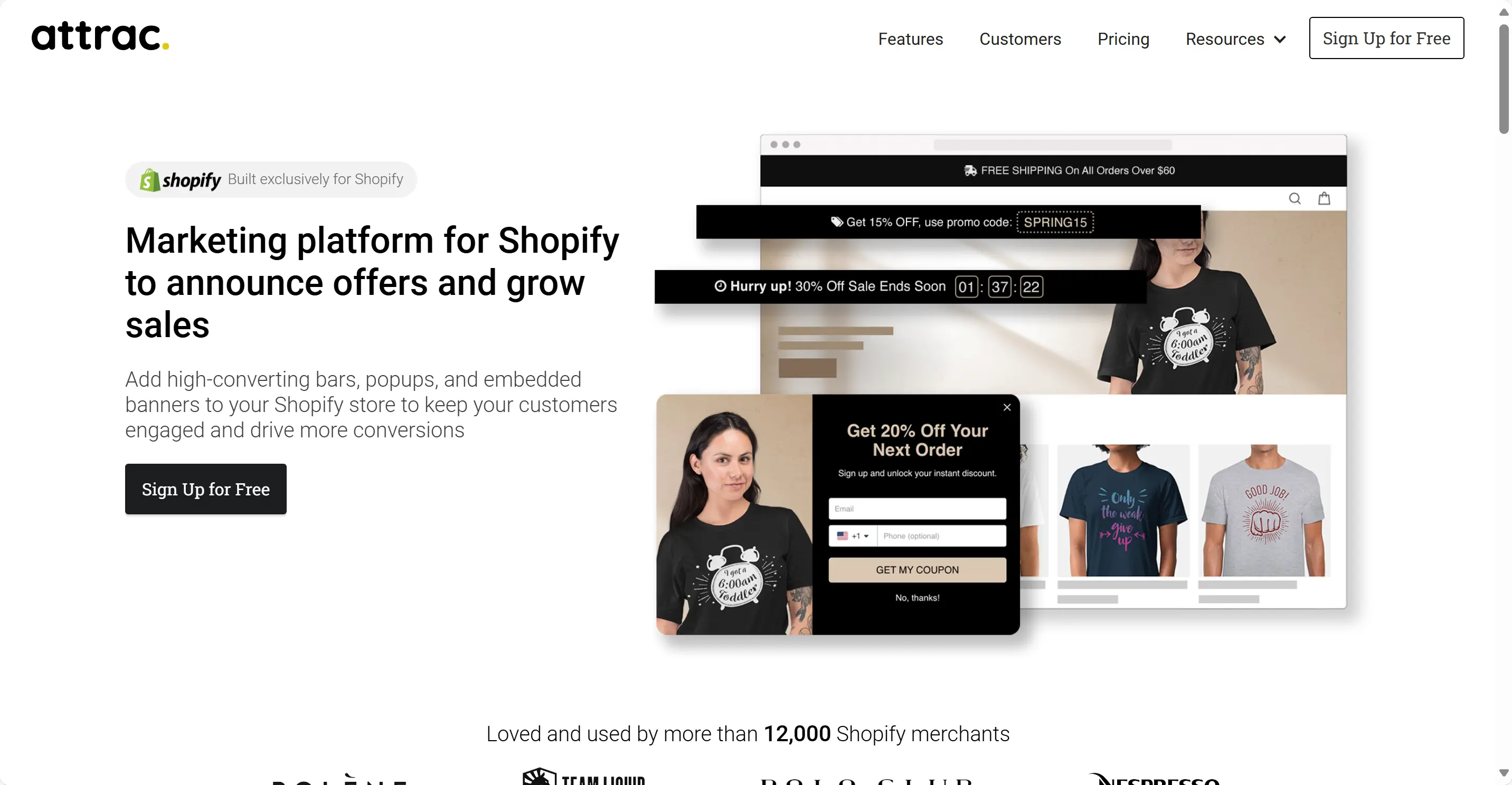 Attrac - Bars, Banners, & Popups For Shopify Attrac - Bars, Banners, & Popups For Shopify