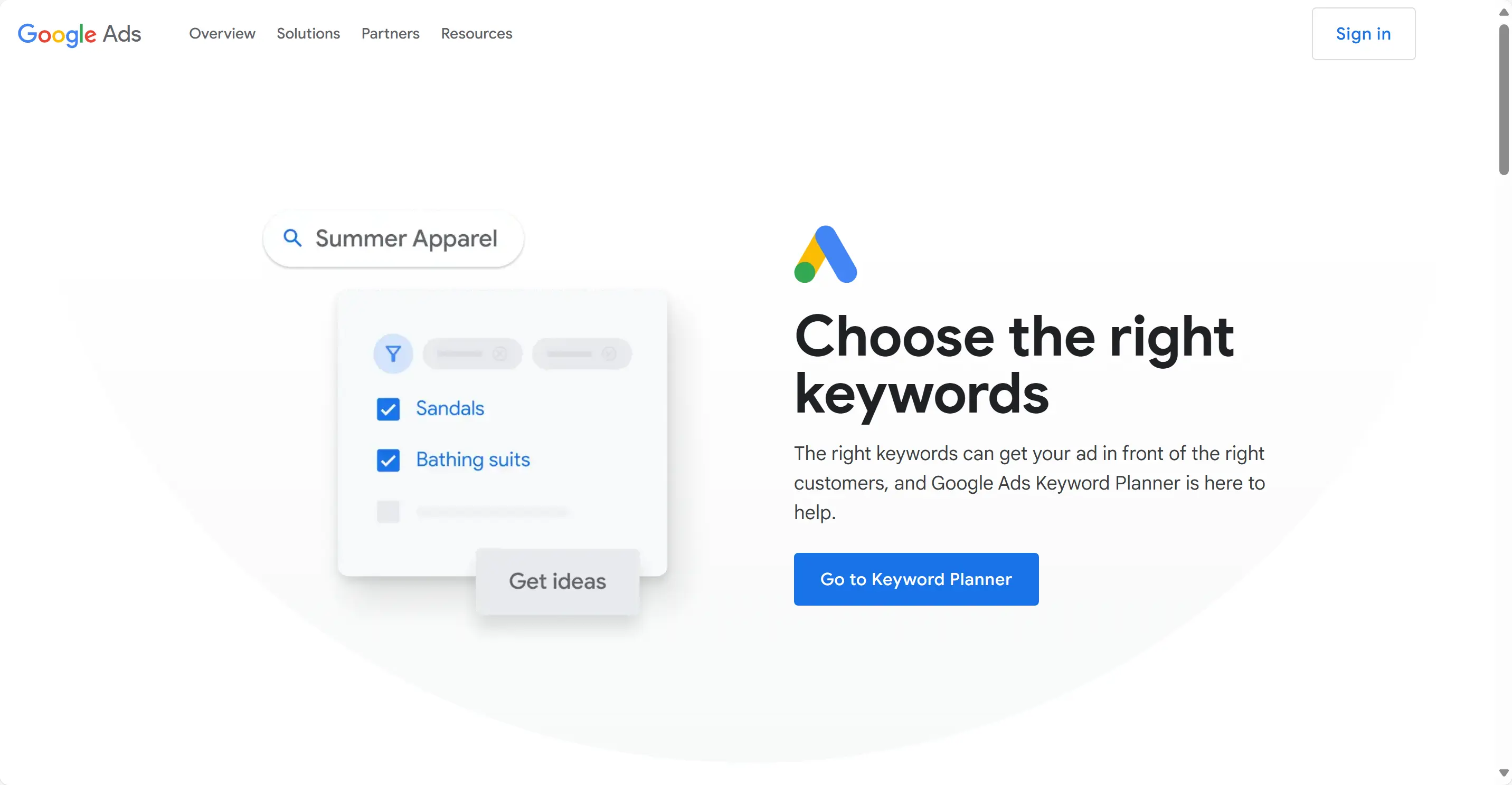 Google Keyword Planner