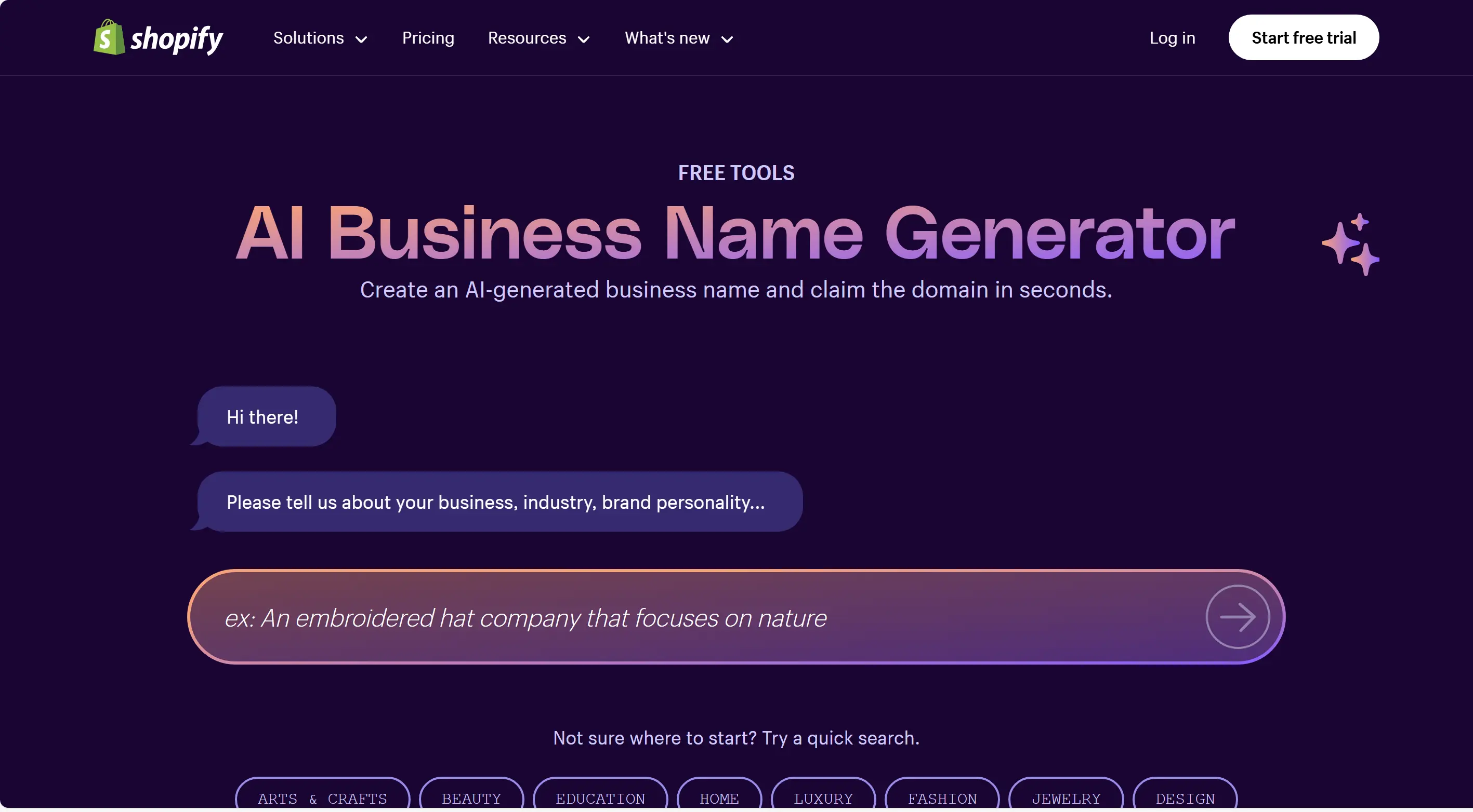 Shopify Business Name Generator